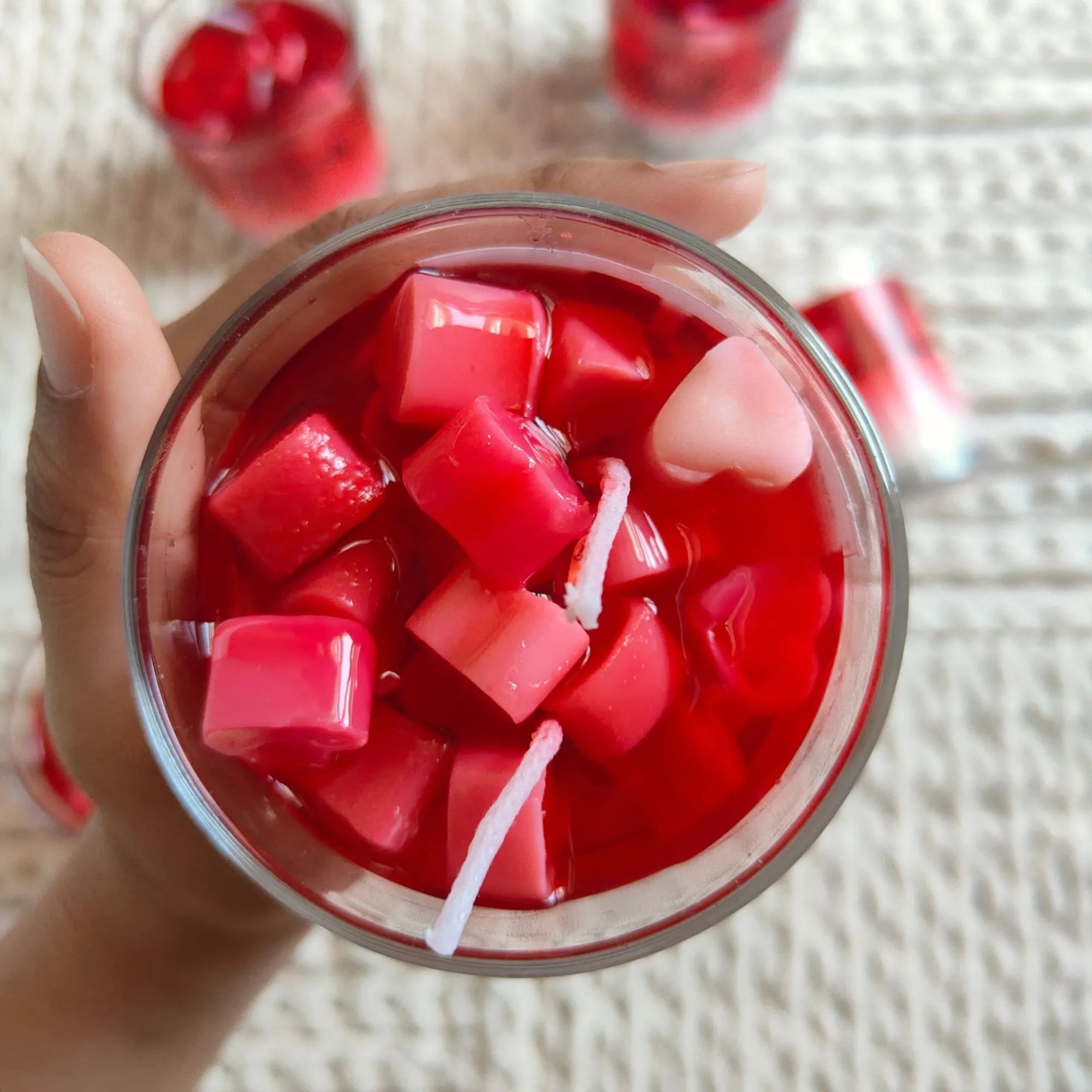 Heart Jar Candle – Scented Gel Wax Candle in Heart-Shaped Jar for Decoration & Gifting