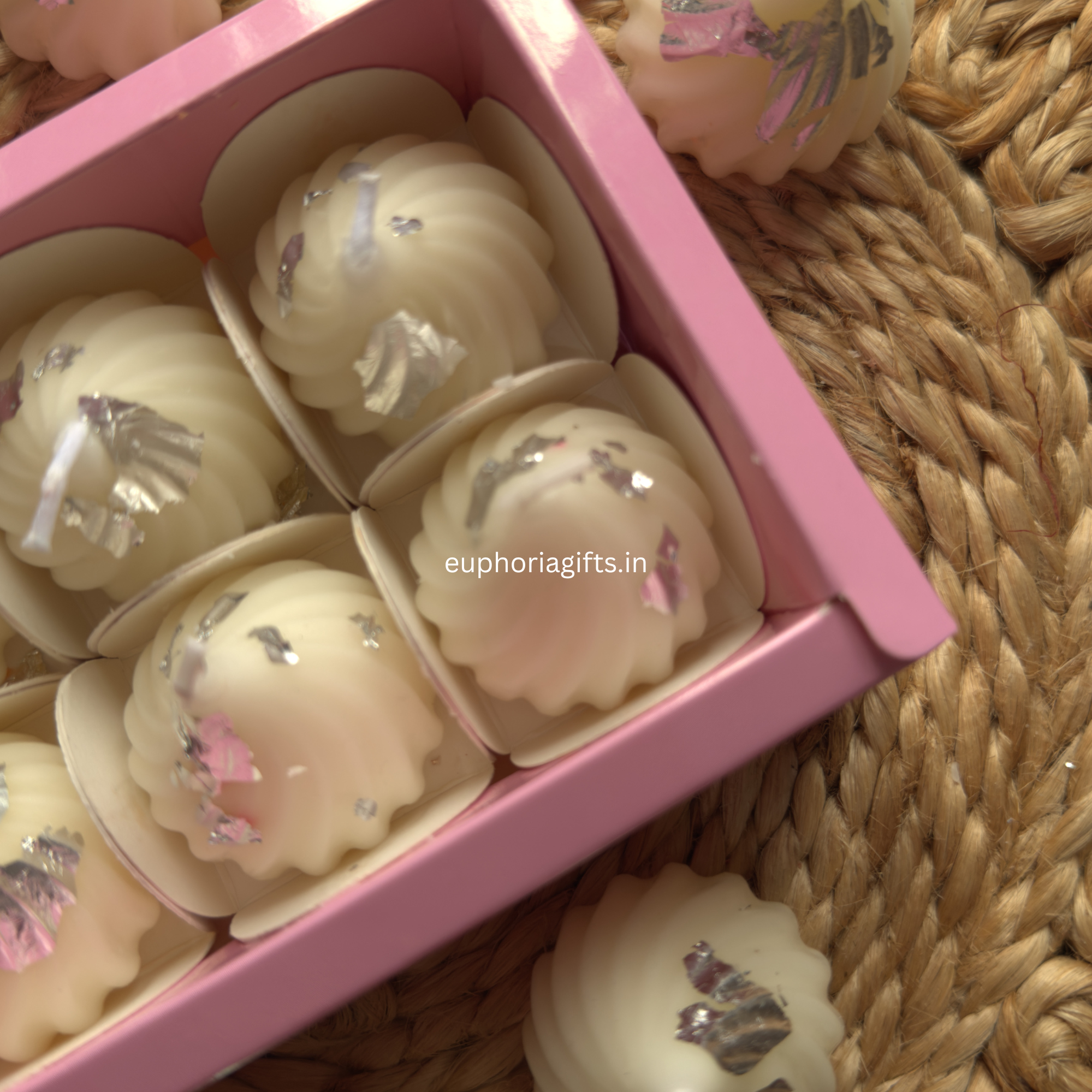 Euphoria Gifts Modak Candle – Soy Wax Mithai Candles for Diwali, Ganpati & Festive Decor | Modak Candle Gift Set in Beautiful Packing Box | Mithai Candle for Ganesh Chaturthi & Unique Diwali Gifts – Pack of 6
