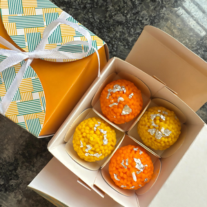 Euphoria Gifts ladoo candle set – Diwali gift box under 500.