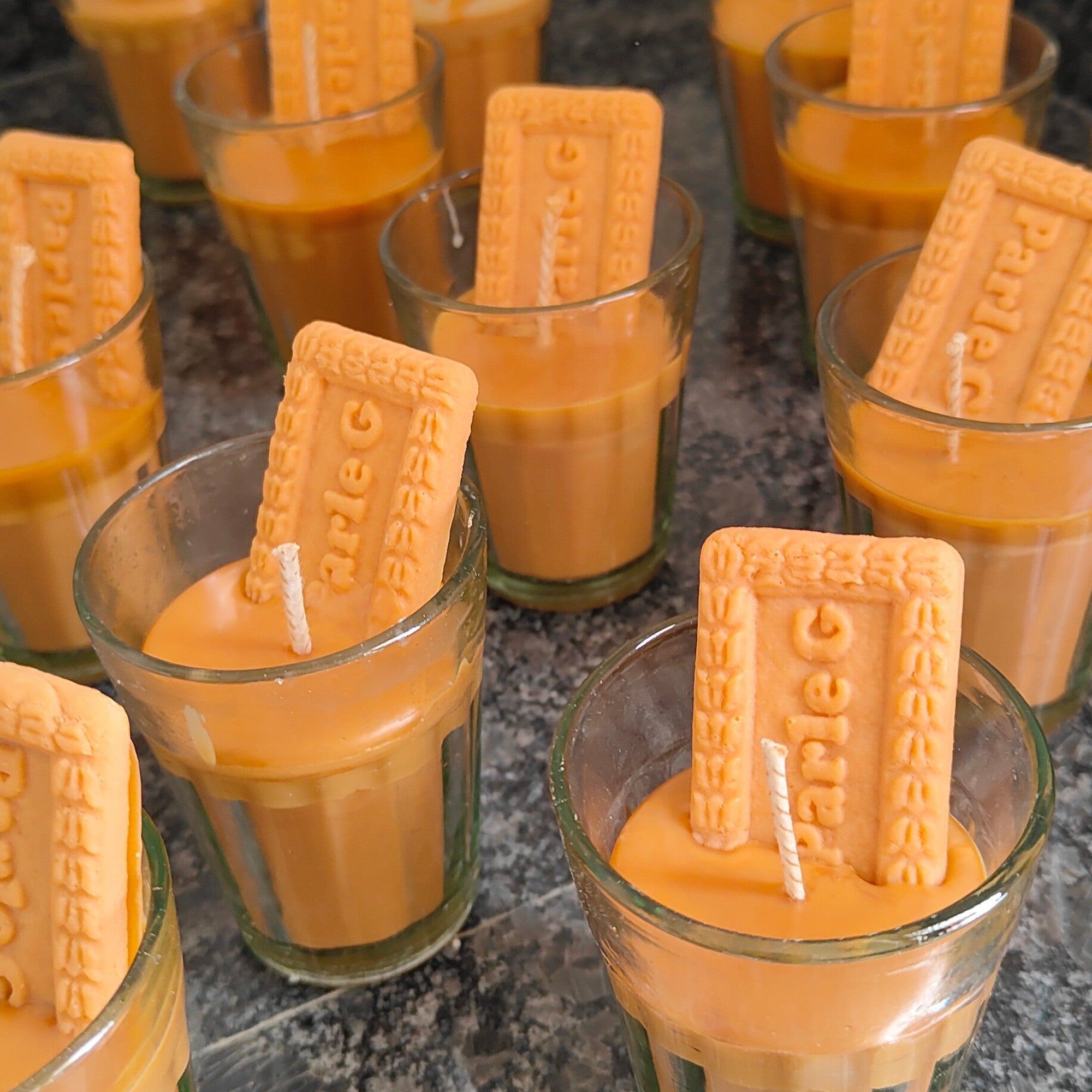 Euphoria Gifts Chai Biscuit Scented Candle with Tea and Biscuit - Perfect for Chai lovers, Birthday Gifts, Gift for Boyfriend, Housewarming Gifts, Tea Party , Kitty Party,  Diwali Decor