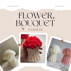 Scented flower bouquet candle in assorted colours

Valentine’s Day rose bouquet candle gift idea