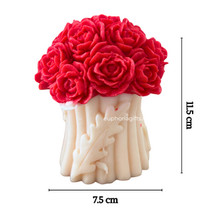 Hand-poured rose and tulip flower candle by Euphoria Gifts

Decorative flower candle bouquet for home decoration