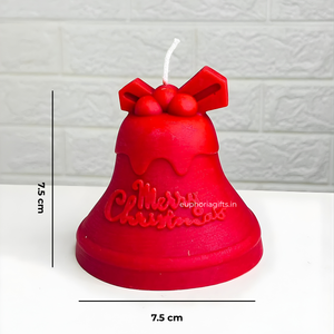 Scented Christmas Bell Candle in Gift Box red bell candle merry christmas