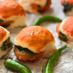 Euphoria Gifts Realistic Vada Pav Candle & Burger Candle | Food-Shaped Candles for Chritsmas,  Diwali Decor, Gifting, Kitty Parties & Home Decoration